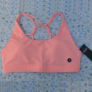 NWT Hollister Strappy Back Sports Bra Pink Medium